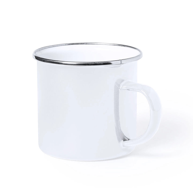 Enamel Camping Mug 380 ml with Sailor & Anchor | Maritime Outdoor Mug