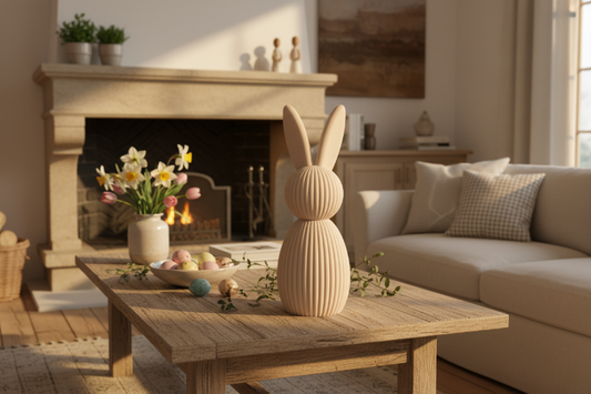 Minimalistischer Osterhase – 3D Druck – Moderne Osterdekoration