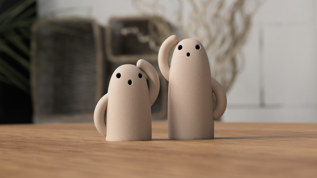 Haniwa Ghosts – 3D gedruckte Geister Figuren & Halloween Deko