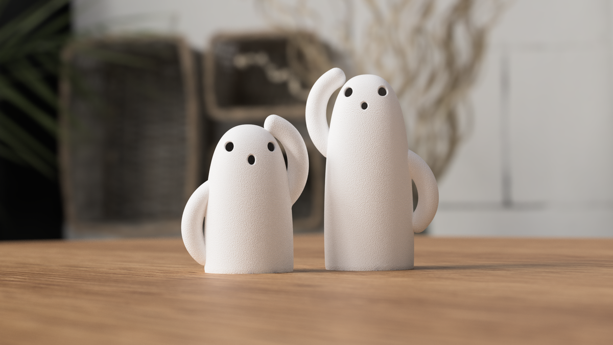 Haniwa Ghosts – 3D gedruckte Geister Figuren & Halloween Deko