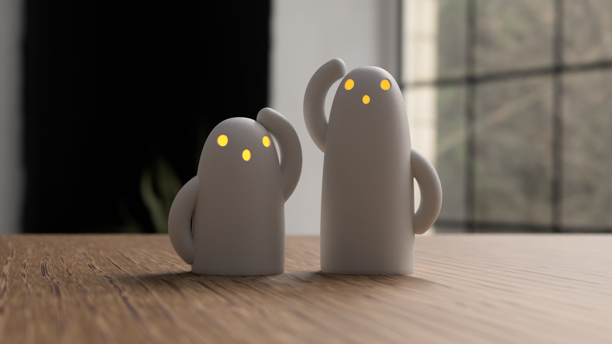 Haniwa Ghosts – 3D gedruckte Geister Figuren & Halloween Deko