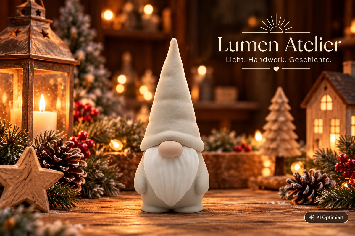 Freche Weihnachtswichtel aus dem 3D-Druck – Lustige Weihnachtsdeko in 8 Farben