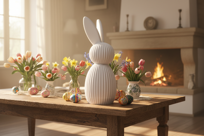 Minimalistischer Osterhase – 3D Druck – Moderne Osterdekoration