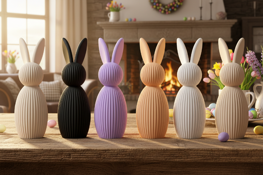 Minimalistischer Osterhase – 3D Druck – Moderne Osterdekoration