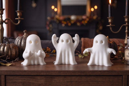 3D gedruckte Geister – Halloween Deko im 3er Set