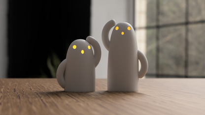 Haniwa Ghosts – 3D gedruckte Geister Figuren & Halloween Deko