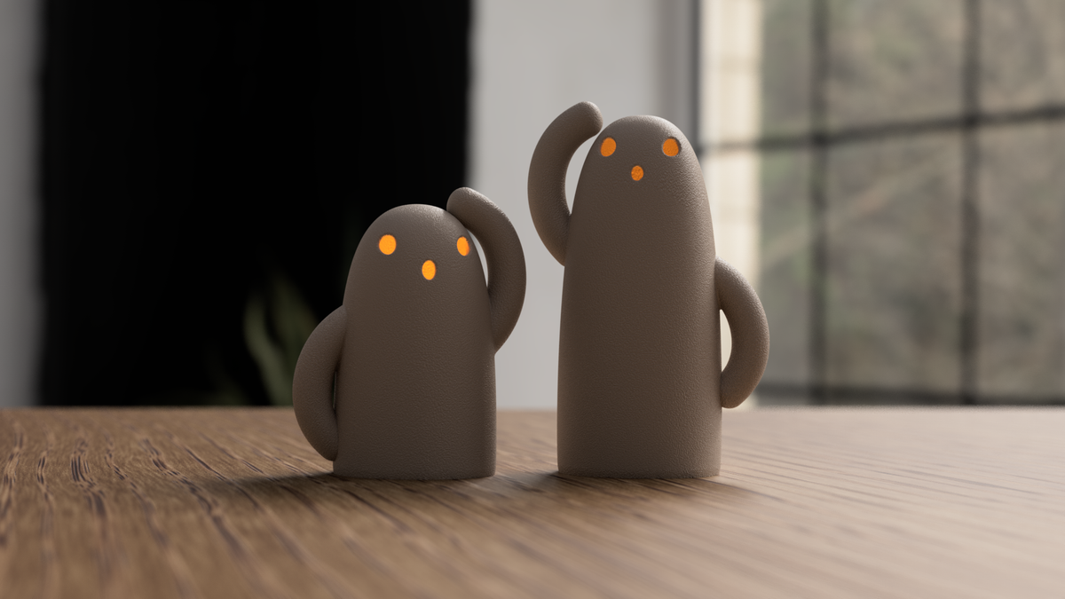 Haniwa Ghosts – 3D gedruckte Geister Figuren & Halloween Deko