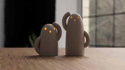 Haniwa Ghosts – 3D gedruckte Geister Figuren & Halloween Deko