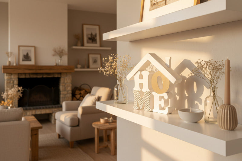 HOME Deko Haus aus 3D Druck – Moderne Wohndekoration für Regal & Wohnzimmer