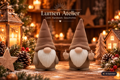 Freche Weihnachtswichtel aus dem 3D-Druck – Lustige Weihnachtsdeko in 8 Farben