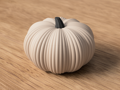 3D gedruckte Kürbisschale mit Deckel – stilvolle Herbst- & Halloween-Deko