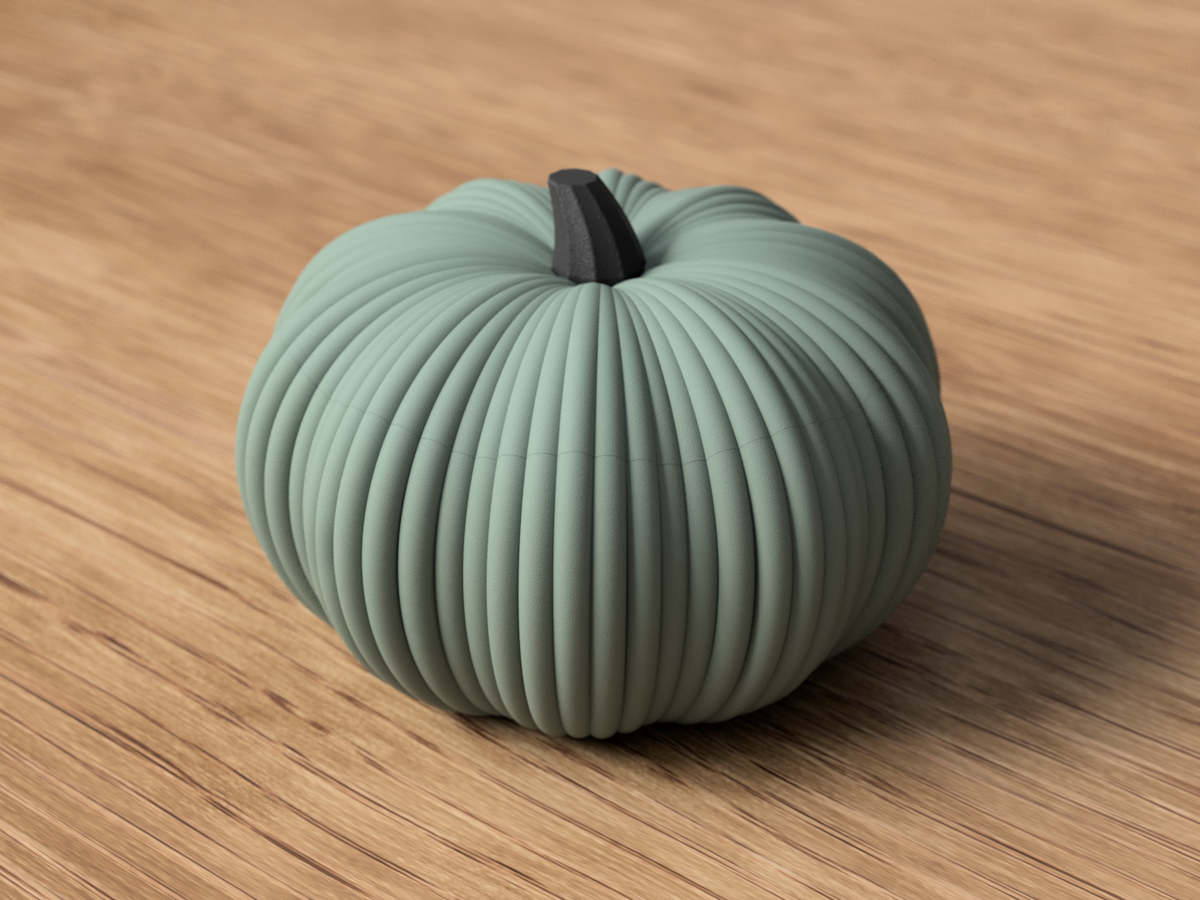 3D gedruckte Kürbisschale mit Deckel – stilvolle Herbst- & Halloween-Deko