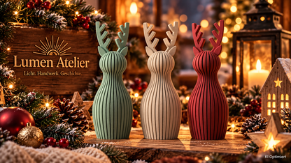 3D gedruckte Rentiere – Moderne Weihnachtsdeko mit skandinavischem Charme