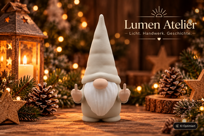 Freche Weihnachtswichtel aus dem 3D-Druck – Lustige Weihnachtsdeko in 8 Farben